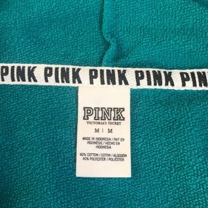 “Pink” half zipper hoodie